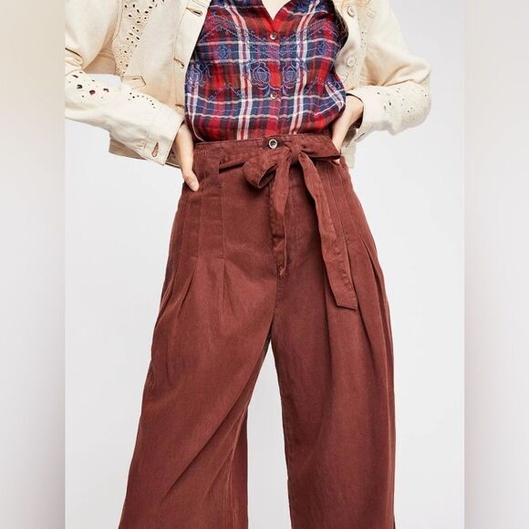 Free People Dwell On Dreams Trouser Pants size 2 - Picture 5 of 16